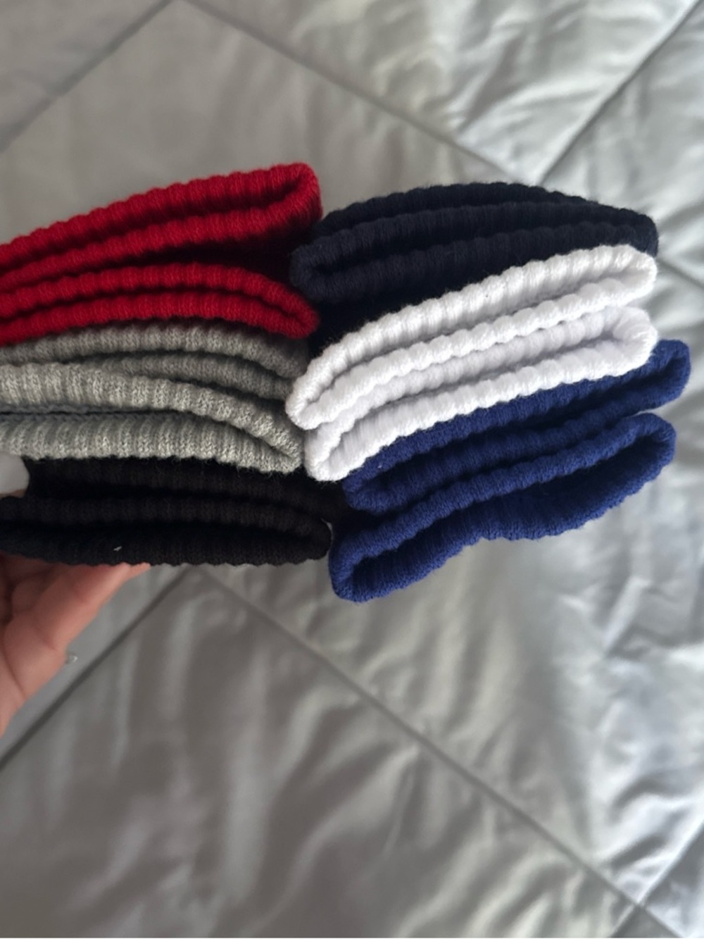 Polo by Ralph Lauren Crew Socks 6-Pack in Red, Navy & White - Picture 3 of 4